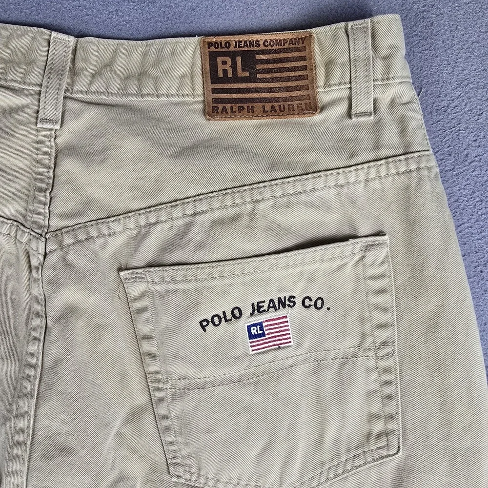 Polo Ralph Lauren Jeans Co Mens 36x30‎ Beige Polo Pants Straight Denim Canada